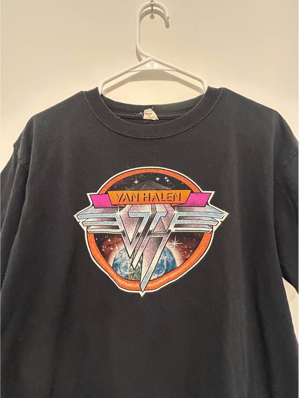 True Vintage Van Halen Black Graphic T-Shirt Anvil tag